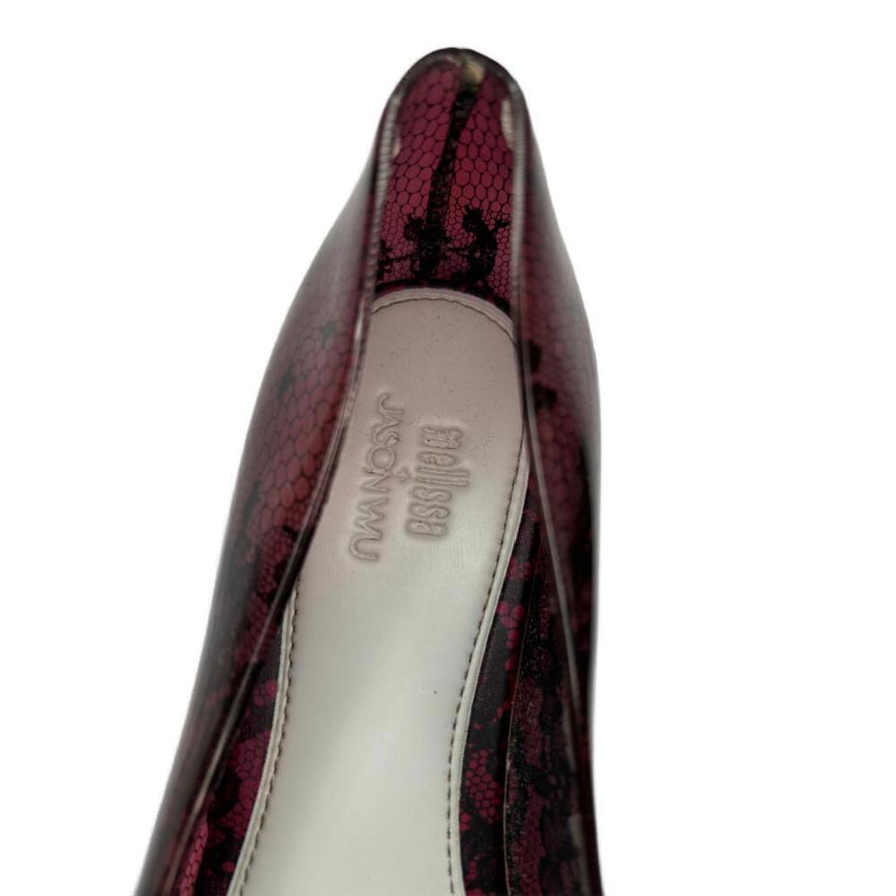 Melissa x Jason Wu Women's Sz 7 Lace Gothic Style Jelly Flats - Picture 4 of 5